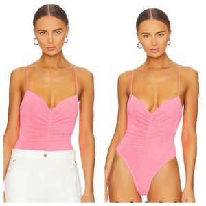 SER.O.YA Coral Bodysuit in Neon Pink New Size S
